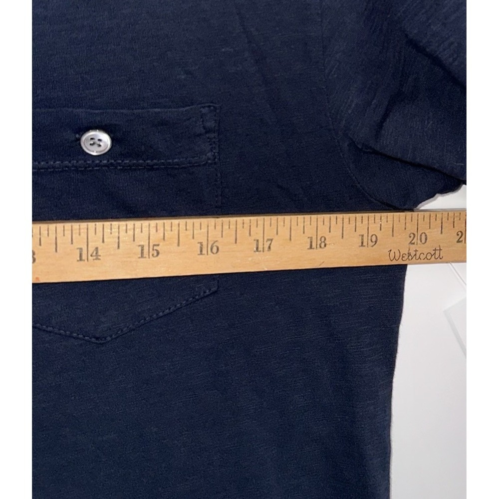 New Todd Snyder Shirt Mens Small Navy Blue Slub Pocket Tee Homespun USA Made - Picture 3 of 7